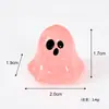 Nuevos adornos de resina de fantasma que brillan en la oscuridad con temática de Halloween, accesorios DIY para casas de muñecas y mini decoraciones de estilo curativo