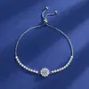 Pulsera de circonia de moda versátil ultrabrillante más vendida transfronteriza para mujer, pulsera elegante de lujo ligero de alta gama, venta al por mayor de joyería para mujer