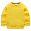 Sudadera Infantil 2026 Nueva Colección de Primavera Color Sólido para Niños Estilo Coreano Cuello Redondo Tops para Niños Pequeños Ropa de Primavera de Manga Larga para Niñas