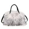 Nuevo Bolso Tote de Felpa para Niños y Mujeres, Imitación de Piel de Mapache, Europeo y Americano, Bandolera, Almohada, Estilo Dulce y Cool