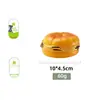 Brinquedo sonoro transfronteiriço Nunbell, hambúrguer simulado, brinquedo mastigável durável para animais de estimação, para cães, treinamento interativo