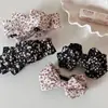 Pinza para el pelo con lazo de tela estilo bosque, pinza para coleta alta, pinza banana, pinza retorcida floral, pinza vertical, accesorio para el cabello, adorno para la cabeza