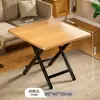 Mesa de Comedor Plegable para Uso Doméstico, Mesa Pequeña para Apartamento, Mesa Plegable Sencilla para Casa de Alquiler, Mesa Pequeña Portátil para Exteriores, Mesa Cuadrada de Comedor