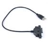 Cable Adaptador de Caja Externa Cable de Unidad Fácil SATA a USB para Unidad Óptica de Portátil Cable de Conversión Externo 7+6 Cable de Red