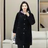 Abrigo de Algodón Grueso Forrado de Polar para Hombre Invierno Lobo del Norte Casual Largo Por Encima de la Rodilla Ropa de Trabajo Ropa para el Hogar