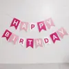 Bandeirola rabo de peixe FELIZ ANIVERSÁRIO FELIZ ANIVERSÁRIO letra bandeirola de puxar decoração de ANIVERSÁRIO infantil tira de puxar