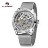 Reloj Mecánico Automático para Hombre FORSINING Doble Cara Hueco Correa de Malla Milanesa Reloj Transfronterizo Fucini 8227