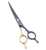 Tijeras de belleza para mascotas domésticas de fábrica, todo acero, tijeras curvadas hacia arriba, hacia abajo, torcidas, tijeras curvas bidireccionales de 7 pulgadas para recortar el pelo de perro
