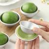 Molde Semi-Circular Nieve Mei Niang Pastel de Arroz Glutinoso Postre Herramienta de Horneado Molde para Bolas de Sal de Baño Pastel de Pudín Molde para Tarta de Maíz