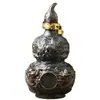 Botella Vacía Bendición de los Cinco Dragones Cerámica de Jingdezhen Botella de Vino Frasco Sellado Decorativo Calabaza Creativa Paquete de 2.5 kg Estilo Simple