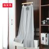 Pantalones de Punto Grueso Hilo de Mecha Transfronterizos, Pantalones Rayados, Pantalones Rectos Ajustados de Alta Elasticidad para Mujer, Pantalones Largos, Pantalones Cálidos de Invierno para Mujer