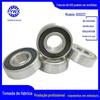 Rolamento de aço carbono 6200 6201 6202 6203 6204 6205 6206 6207 ZZ / RS operação direta