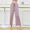 Pantalones de Danza Clásica Moderna China Pierna Ancha Suelta Pantalones de Práctica de Danza para Mujer Modal de Inmersión Bolsillo