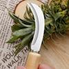 Machete pequeño multifuncional de cocina con mango de madera, cuchillo para salchichas, acero inoxidable, cuchillo para plátanos, cuchillo de cocina para cortar, cuchillo afilado para pelar, venta al por mayor