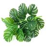 Simulação de caixa de flores de planta verde fileira de flores planta verde falsa 18 cabeças tartaruga folha paisagem sargaço vaso decoração de chão para casa