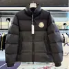 Nueva chaqueta de plumón de invierno Mengjia para mujer, con cuello alto, engrosada para abrigar, logo grande Citala, abrigo corto de plumón