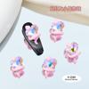 Nueva Joyería para Uñas Explosiones Serpiente Corazón Armadura Joyería para Uñas Alrededor Corazón Torcido Cristal de Vidrio Estéreo Amor Diamante