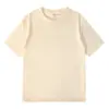 Camiseta Personalizada 220g Algodão Puro Manga Curta, Camiseta Masculina de Alta Qualidade Gola Redonda, Solta, Confortável e Refrescante, Estilo Verão