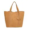Bolso de mano nuevo de comercio exterior transfronterizo, bolso de hombro de gamuza mate a la moda, bolso de mano con remaches casual y versátil