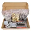 Kit de pinzas para ojales de hierro tricolor de 300 piezas para ojales y ojales metálicos de lona, con diámetro interior de 10 mm