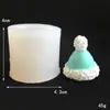 Molde de Silicone de Açúcar Chapéu de Natal Série de Natal Velas Aromáticas Enfeites Molde Decorativo para Bolo Mousse