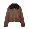 Comercio Exterior Transfronterizo En Stock 2025 Estilo Europeo y Americano Nueva Chaqueta de Moda Versátil Delgada de Doble Cara para Mujer Otoño e Invierno