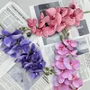 Nueva decoración del hogar de orquídea mariposa 3D9, adornos para sala de estar, decoraciones de flores artificiales, adecuado para bodas, hoteles y escenarios