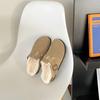Roupa Exterior Personalizada de Pele Tudo-Em-Um Moda Chinelos Peludos Versáteis Cortiça Plataforma Aquática Bico Boken Chinelos Sapatilhas Sapatos Femininos