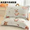 Funda de Almohada de Terciopelo de Leche Engrosada 48X74cm Paquete Doble Invierno para Niños y Adultos Funda Interior para Almohada Individual del Hogar
