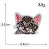 Parche de Tela Bordado para Computadora de Animales Mascotas Lindos de Dibujos Animados de Gato Parche de Bordado Parche Adhesivo Termofusible Parche para Ropa DIY Venta al por Mayor