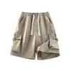 Pantalones Cortos de Trabajo para Hombre al por Mayor Pantalones de Color Sólido para Hombre Verano 2025 Estilo Americano Pantalones Casuales Marca de Moda Pantalones Cortos de Cinco Puntos al por Mayor