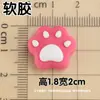 Nueva combinación de oso y fresa, funda de PVC de goma suave para teléfono, parche decorativo para hebilla de zapatos con agujeros DIY, accesorios para vaso de agua