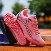 Zapatillas de clavos para atletismo para estudiantes hombres y mujeres, zapatillas de clavos profesionales para correr, salto de longitud, exámenes de educación física, entrenamiento y competiciones, rojas