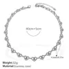 Nuevos Pendientes, Pulsera y Collar con Diseño de Corazón Calado Estilo Otoño e Invierno Simple Elegante Transfronterizos Europeos y Americanos Lujo Accesible Conjunto de Gama Alta