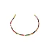 Nuevo Estilo Francés Lujo Ligero Aleación de Cobre Zirconia de Color Sintético Pulsera Diseño de Color Mixto Temperamento Pulsera Colorida de Alta Calidad