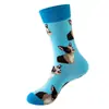 Comercio Exterior Transfronterizo, Nave Espacial, Animales Marinos, Frutas, Hamburguesas, Calcetines Felices de Media Pantorrilla para Hombres y Mujeres, Calcetines de Patineta, Fabricante