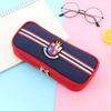 Estojo de Lápis Aristocrático Estilo Academia Britânica Multifuncional para Meninos Escola Média Caixa de Papelaria Cultural em Tecido Oxford