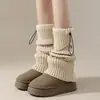 Novedad Otoño e Invierno 2024 Calcetines de Moda Versátiles Modernos Cálidos Dulces Calcetines de Talla Media Estilo Japonés Calcetines Apilables para Mujer