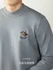 [Lana Modal] Suéter Grueso con Bordado de Polo para Hombre, Cálido de Invierno, Cuello Alto, Cómodo Tejido Básico