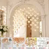 Campanillas de viento acrílicas para manualidades, accesorios decorativos, cadena de conchas terminada, cortina colgante, piezas redondas, cortina de puerta hecha a mano, accesorios de partición y materiales