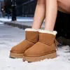 Botas de Nieve Cálidas con Suela Gruesa Forradas de Felpa Zapatos de Algodón Botines Casuales para Mujer 2026 Invierno Nuevas Botas Antideslizantes