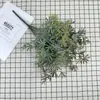 Ramo de Planta Verde Artificial con Hierba de Dinero, Flores Falsas, Flores de Plástico, Decoración Suave, Guía de Camino para Hotel, Arreglo Floral, Accesorios para Sesión de Fotos en Estudio
