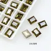 Dongzhou Broca Angular Retangular Broca de Bala de Gelo Broca Tridimensional Imitação de Corte Hua Galvanoplastia a Vácuo Prata Ornamentos para Unhas Acessórios Personalizado