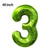 Novo Balão Digital Grande de 40 polegadas Versão Americana 0-9 Imitação de Alumínio Americano Balão para Arranjo de Festa de Aniversário Festa de Balões