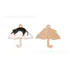Paraguas Creativo Gatito Goteo de Aceite Joyería Accesorios Colgante DIY Accesorios Cadena de Teléfono Móvil Llavero Colgante Venta Caliente Hecho a Mano