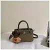 Color sólido nicho casual simple moda 2026 otoño nuevo elegante mujer único un hombro bandolera pequeño cuadrado bolso