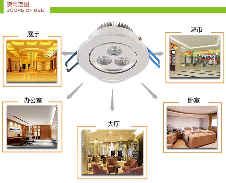 天花灯使用范围