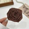 Horquilla de Flor Rosa Francesa para Mujer con Horquilla Semirrecogida en la Parte Posterior de la Cabeza, Pequeña Pinza para el Cabello, Pequeño Tocado de Horquilla