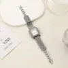 Moda Casual Compacto Cuadrado Reloj de Mujer de Comercio Exterior Reloj Creativo Lleno de Estrellas y Diamantes Reloj Simple para Mujer