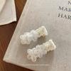 Corea del Sur Ins Nuevo Clip de Pico de Pato con Flor de Encaje Blanco Pasador para el Cabello Dulce Elegante Clip para Flequillo Clip Lateral Accesorios para el Cabello para Mujer